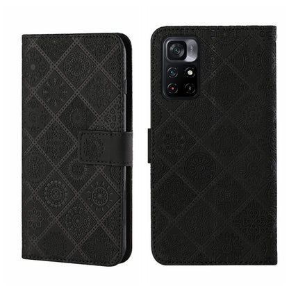 Ethnic Style Embossed Pattern Leather Phone Case, For OPPO A96 5G, For OPPO Find X5, For OPPO Find X5 Pro, For OPPO Realme 9i, For OPPO Reno7, For Xiaomi Poco M4 Pro 5G, For Xiaomi Poco X4 Pro 5G, For Xiaomi 12 Lite