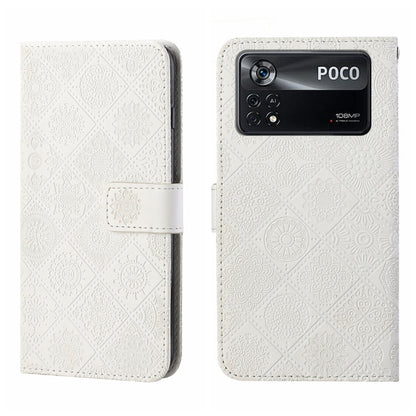 Ethnic Style Embossed Pattern Leather Phone Case, For OPPO A96 5G, For OPPO Find X5, For OPPO Find X5 Pro, For OPPO Realme 9i, For OPPO Reno7, For Xiaomi Poco M4 Pro 5G, For Xiaomi Poco X4 Pro 5G, For Xiaomi 12 Lite