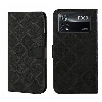 Ethnic Style Embossed Pattern Leather Phone Case, For OPPO A96 5G, For OPPO Find X5, For OPPO Find X5 Pro, For OPPO Realme 9i, For OPPO Reno7, For Xiaomi Poco M4 Pro 5G, For Xiaomi Poco X4 Pro 5G, For Xiaomi 12 Lite