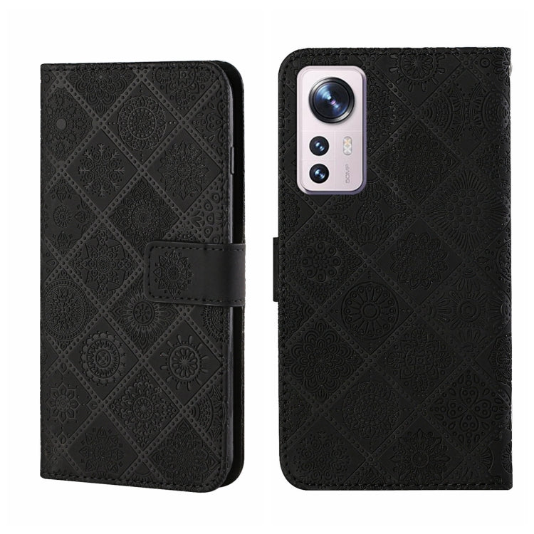 Ethnic Style Embossed Pattern Leather Phone Case, For OPPO A96 5G, For OPPO Find X5, For OPPO Find X5 Pro, For OPPO Realme 9i, For OPPO Reno7, For Xiaomi Poco M4 Pro 5G, For Xiaomi Poco X4 Pro 5G, For Xiaomi 12 Lite