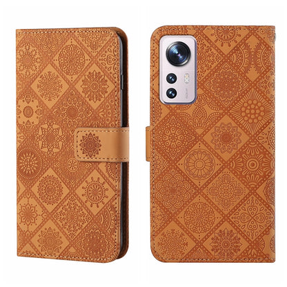 Ethnic Style Embossed Pattern Leather Phone Case, For OPPO A96 5G, For OPPO Find X5, For OPPO Find X5 Pro, For OPPO Realme 9i, For OPPO Reno7, For Xiaomi Poco M4 Pro 5G, For Xiaomi Poco X4 Pro 5G, For Xiaomi 12 Lite