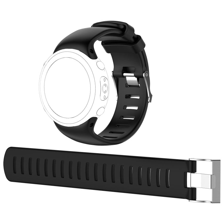 Diving Watch Silicone Watch Band with Extension Strap, For Sunnto D4 / D4i Novo