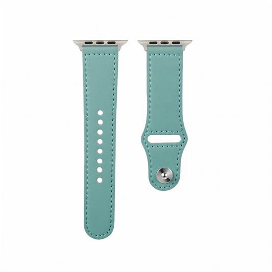 Nagelschnalle Lederarmband für Apple Watch Series, 7 41mm / 6&SE&5&4 40mm / 3&2&1 38mm, 7 45mm / 6&SE&5&4 44mm / 3&2&1 42mm