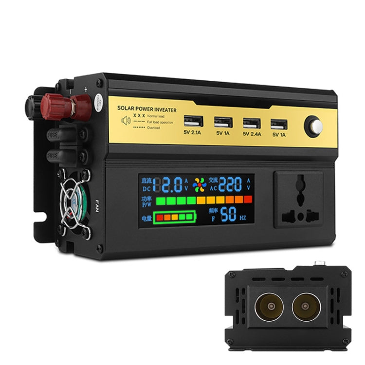 8896 500W Car Smart Multi-functional Digital Display Inverter, 12V, 24V, 48V