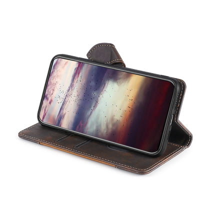 Stitching Skin Feel Magnetic Buckle Horizontal Flip PU Leather Case, For vivo Y76S/Y74S