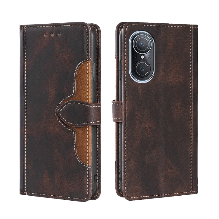 Stitching Skin Feel Magnetic Buckle Horizontal Flip PU Leather Case, For Google Pixel 7 5G, For Huawei Nova 9 SE, For Fujitsu Arrows F-52B, For Kyocera Android One S9/KC S304/Digno Sanga Edition, For Kyocera KY-51B, For Nokia G21/G11, For Nokia X100   ...