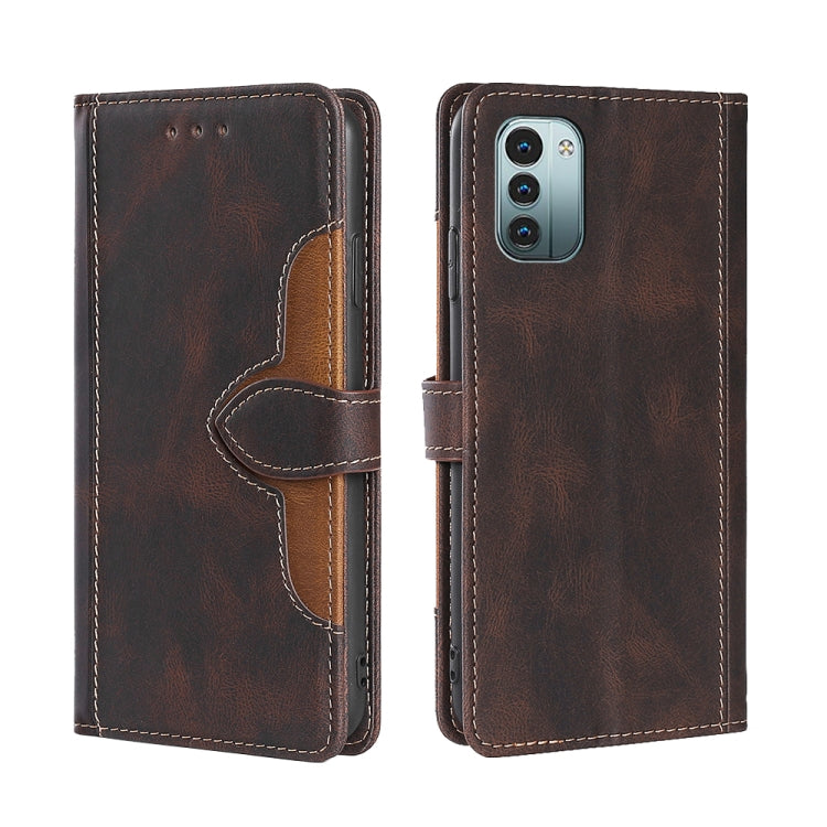 Stitching Skin Feel Magnetic Buckle Horizontal Flip PU Leather Case, For Google Pixel 7 5G, For Huawei Nova 9 SE, For Fujitsu Arrows F-52B, For Kyocera Android One S9/KC S304/Digno Sanga Edition, For Kyocera KY-51B, For Nokia G21/G11, For Nokia X100   ...