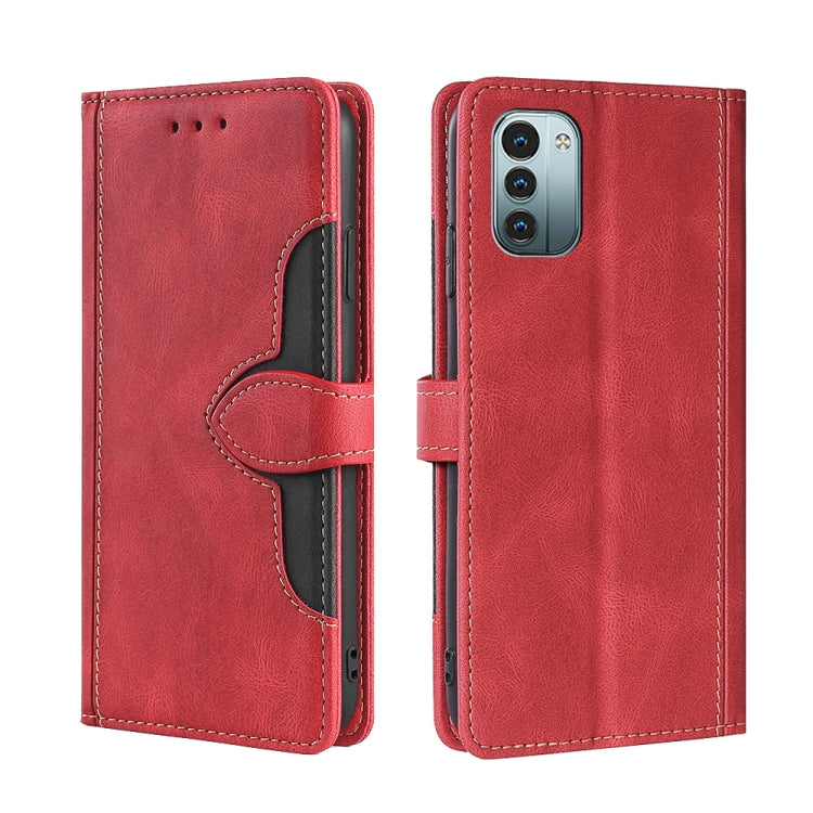 Stitching Skin Feel Magnetic Buckle Horizontal Flip PU Leather Case, For Google Pixel 7 5G, For Huawei Nova 9 SE, For Fujitsu Arrows F-52B, For Kyocera Android One S9/KC S304/Digno Sanga Edition, For Kyocera KY-51B, For Nokia G21/G11, For Nokia X100   ...