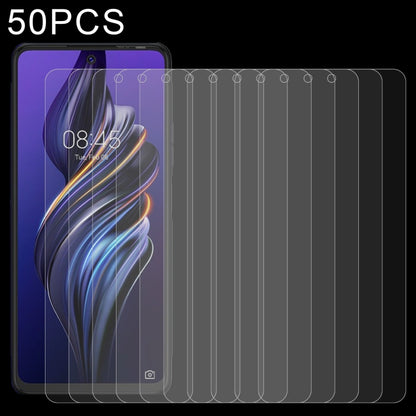 50 PCS 0.26mm 9H 2.5D Tempered Glass Film, For Motorola Moto E32s / Moto E22s(50 PCS), For Nokia C200 (50 PCS), For Tecno Pova 3 (50 PCS)