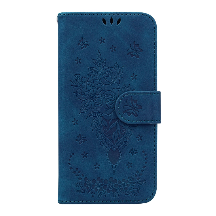 Butterfly Rose Embossed Leather Phone Case, For Tecno Spark 7 Pro, For Tecno Spark 7P, For Tecno Spark 8 / Spark 8T, For Tecno Spark 8P, For Tecno Spark Go 2022 / Spark 8C, For Tecno Spark Go 2022 / Spark 6 Go