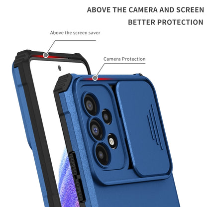 Stereoscopic Holder Sliding Camshield Phone Case, For Samsung Galaxy A53 5G, For Samsung Galaxy A02s US, For Samsung Galaxy A02s EU, For Samsung Galaxy A03 164mm, For Samsung Galaxy A03 166mm, For Samsung Galaxy A03s EU, For Samsung Galaxy A12 5G      ...
