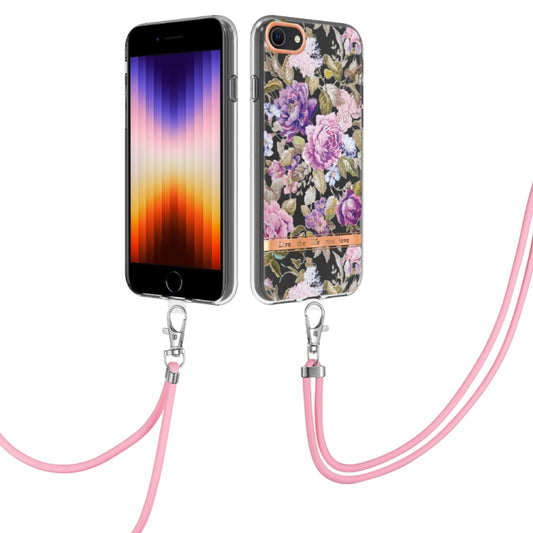 Flowers Series TPU Phone Case with Lanyard, For iPhone SE 2022/SE 2020/8/7, For Motorola Moto G Stylus 2022 4G, For Motorola Moto G31/G41, For Motorola Moto G51 5G, For Motorola Moto G71 5G, For Motorola Moto G200, For Nokia G20/G10, For Nokia G21/G11 ...