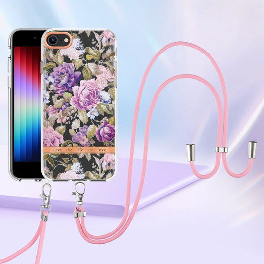 Flowers Series TPU Phone Case with Lanyard, For iPhone SE 2022/SE 2020/8/7, For Motorola Moto G Stylus 2022 4G, For Motorola Moto G31/G41, For Motorola Moto G51 5G, For Motorola Moto G71 5G, For Motorola Moto G200, For Nokia G20/G10, For Nokia G21/G11 ...