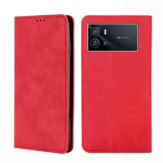Skin Feel Magnetic Horizontal Flip Leather Phone Case, For vivo iQOO 9 5G, For vivo iQOO 9 Pro 5G, For vivo iQOO Neo6 5G, For vivo iQOO U5 5G, For OPPO A36 4G/A76 4G Global, For OPPO A57 5G 2022/Realme Q5i, For OPPO A96 5G, For OPPO Find X5 Lite