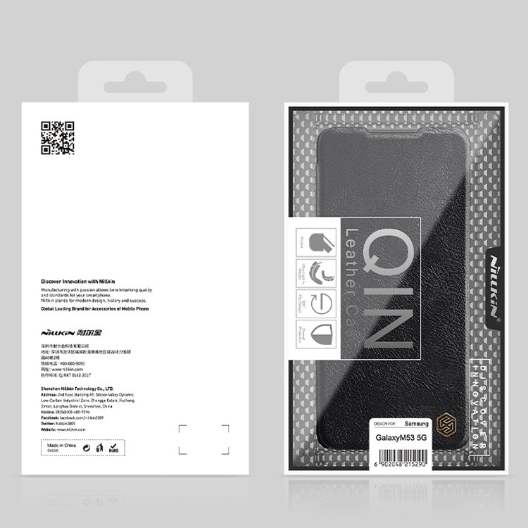 NILLKIN QIN Series Crazy Horse Texture Leather Case, For Samsung Galaxy M33 5G