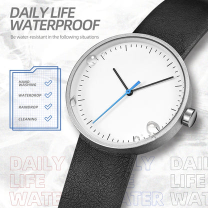 Montre de sport YAZOLE 522 à mouvement à quartz avec aiguilles rouges et bleues
