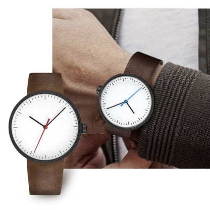 Montre de sport YAZOLE 522 à mouvement à quartz avec aiguilles rouges et bleues