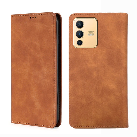 Skin Feel Magnetic Horizontal Flip Leather Phone Case, For vivo S12 / V23 5G, For vivo S12 Pro 5G / V23 Pro, For vivo X Note 5G, For vivo X80 Pro, For vivo X80, For vivo Y53s 5G / iQOO Z5x / T1x, For Google Pixel 7 5G, For vivo Y55s 5G