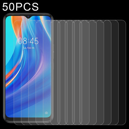 50 PCS 0.26mm 9H 2.5D Tempered Glass Film, For TCL Stylus (50 PCS), For Tecno Spark 9 Pro (10 PCS)