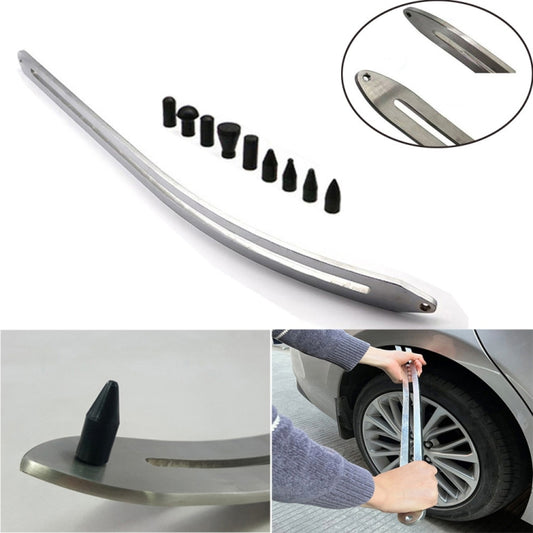 N8 10 in 1 Car Paintless Dent Removal Fender Damage Repair Puller Lifter Arc Crowbar Tools Hook Rods kit, 10 in 1