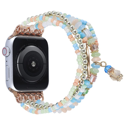 Eye Bead Chain Watch Band For Apple Watch Series, 7 41mm / 6&SE&5&4 40mm / 3&2&1 38mm, 7 45mm / 6&SE&5&4 44mm / 3&2&1 42mm