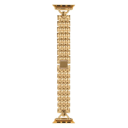 D-shaped Rhombus Metal Watch Band For Apple Watch Series, 7 45mm / 6&SE&5&4 44mm / 3&2&1 42mm, 7 41mm / 6&SE&5&4 40mm / 3&2&1 38mm