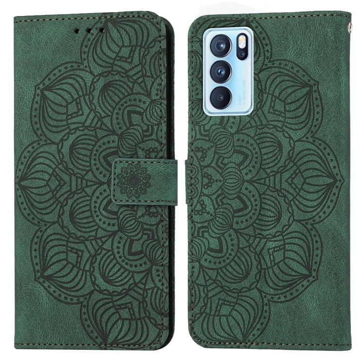 Mandala Embossed Flip Leather Phone Case, For OPPO Reno6 Pro 5G, For OPPO Reno7 5G