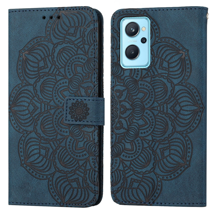 Mandala Embossed Flip Leather Phone Case, For OPPO Reno6 Pro 5G, For OPPO Reno7 5G
