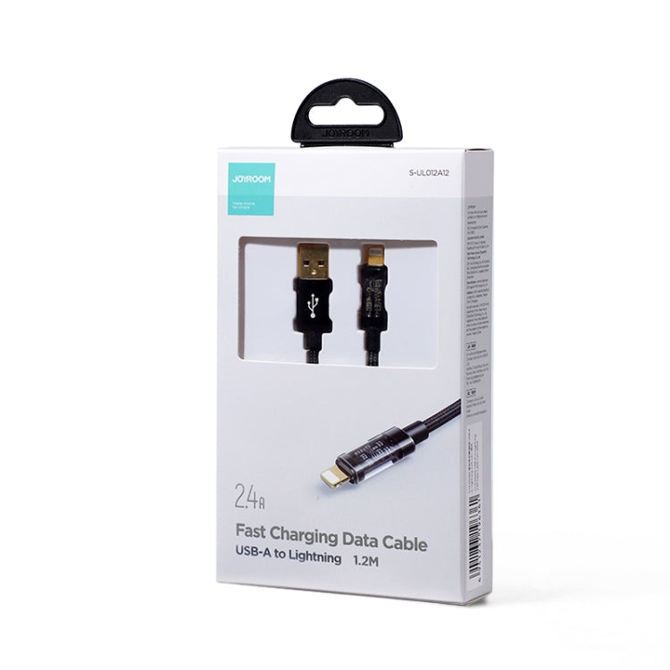 JOYROOM S-UL012A12 Câble de synchronisation de données USB-A vers 8 broches 2.4A, 1.2m USB-A vers 8 broches