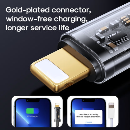 JOYROOM S-UL012A12 Câble de synchronisation de données USB-A vers 8 broches 2.4A, 1.2m USB-A vers 8 broches