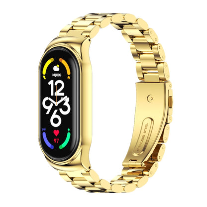 MIJOBS CS Three-Bead Metal Stainless Steel Watch Band, CS