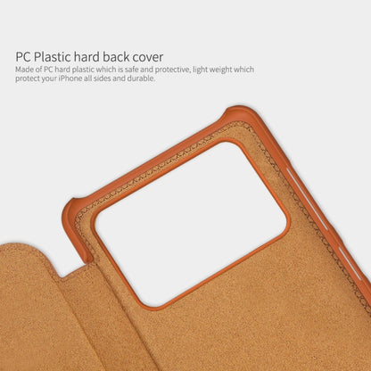 NILLKIN QIN Series Crazy Horse Texture Leather Phone Case, For Xiaomi Poco M4 Pro