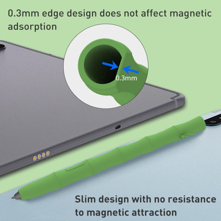 Bamboo Liquid Silicone Gel Stylus Pen Protective Case