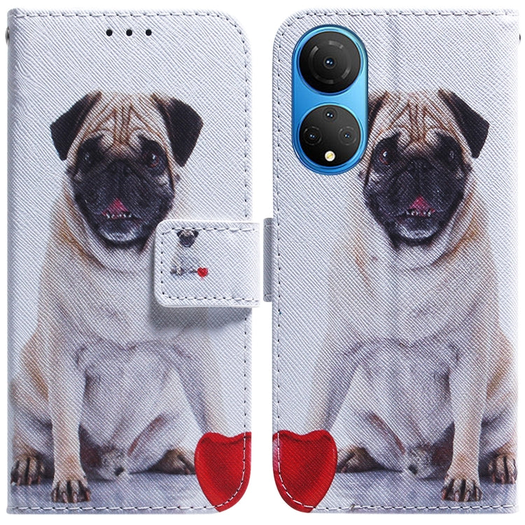 Coloured Drawing Leather Phone Case, For Honor X7, For Honor X8