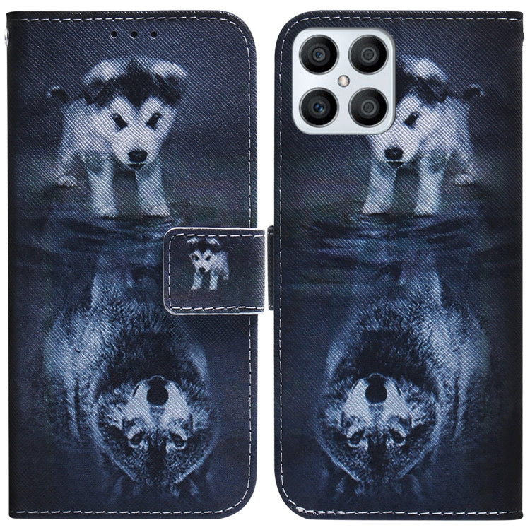 Coloured Drawing Leather Phone Case, For Honor X7, For Honor X8
