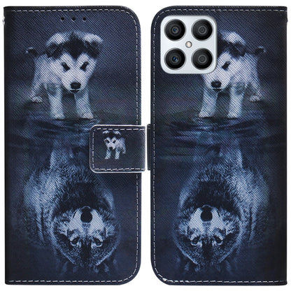 Coloured Drawing Leather Phone Case, For Honor X7, For Honor X8