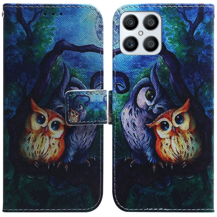 Coloured Drawing Leather Phone Case, For Honor X7, For Honor X8