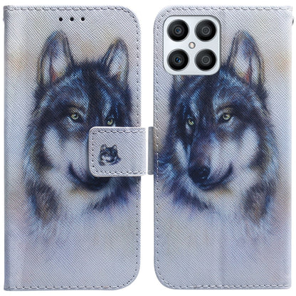 Coloured Drawing Leather Phone Case, For Honor X7, For Honor X8