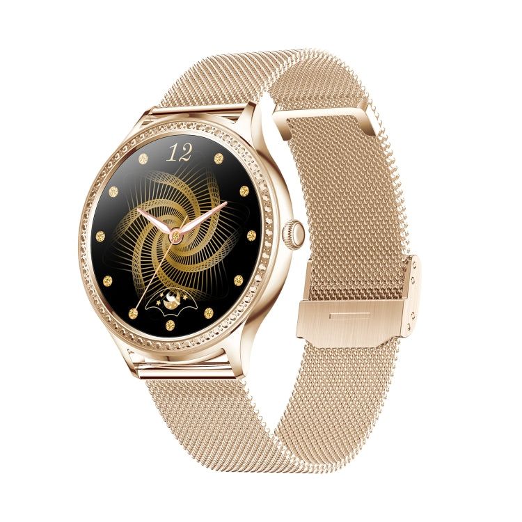 AK35 1.32 inch IPS Color Screen Smart Watch, Support Sleep Monitoring/Blood Oxygen Monitoring, Black Steel Watch Band, Black Silicone Watch Band, Gold Pink Silicone Watch Band, Gold Steel Watch Band, Gold Purple Silicone Watch Band                     ...