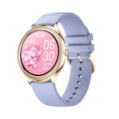 AK35 1.32 inch IPS Color Screen Smart Watch, Support Sleep Monitoring/Blood Oxygen Monitoring, Black Steel Watch Band, Black Silicone Watch Band, Gold Pink Silicone Watch Band, Gold Steel Watch Band, Gold Purple Silicone Watch Band                     ...
