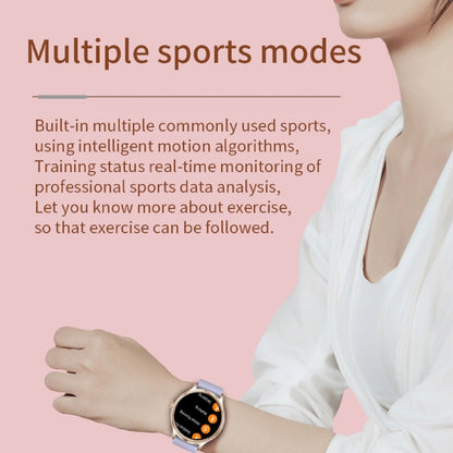 AK35 1.32 inch IPS Color Screen Smart Watch, Support Sleep Monitoring/Blood Oxygen Monitoring, Black Steel Watch Band, Black Silicone Watch Band, Gold Pink Silicone Watch Band, Gold Steel Watch Band, Gold Purple Silicone Watch Band                     ...