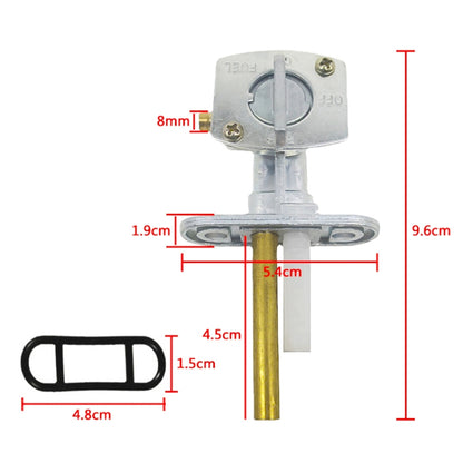 2 PCS Motorcycle Fuel Tap Valve Petcock Fuel Tank Gas Switch, For Yamaha