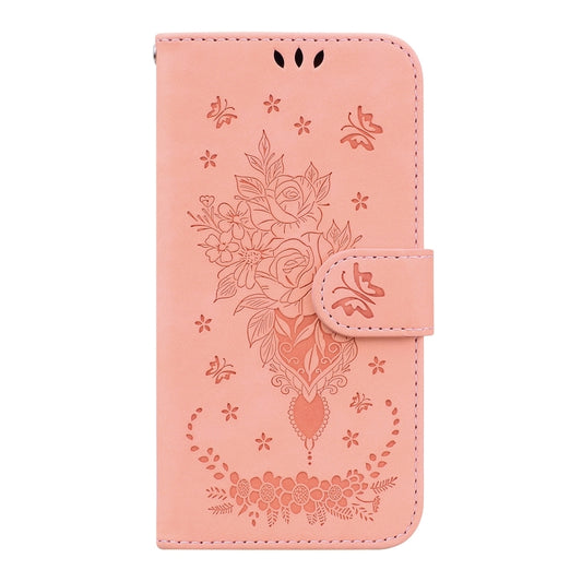 Butterfly Rose Embossed Leather Phone Case, For Infinix Hot 12, For Infinix Hot 12 Play, For Infinix Hot 12i, For Motorola Moto G42, For Motorola Moto G52J Japan Version, For Nokia C21 Plus, For OnePlus Nord 2T, For OnePlus Nord CE 2 Lite 5G           ...