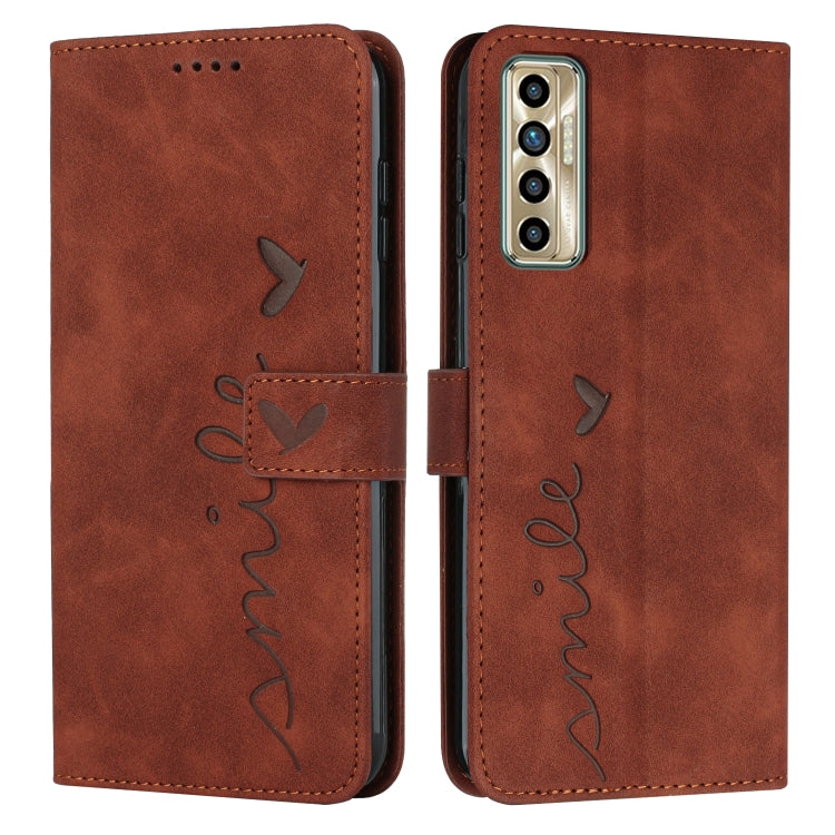 Skin Feel Heart Pattern Leather Phone Case, For Tecno Camon 17 Pro/Camon 17P, For Tecno Camon 18, For Tecno Camon 18 Premier, For Tecno POP 5 LTE, For Tecno Pova 2, For Tecno Pova Neo, For Tecno Spark 6 Go/Spark Go 2020, For Tecno Spark 7T/Spark 7     ...