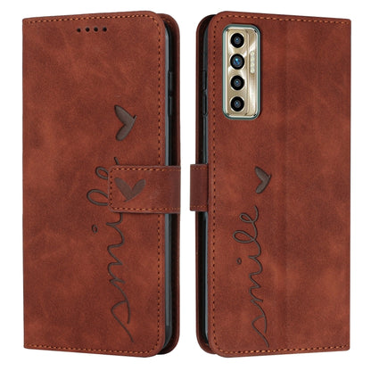 Skin Feel Heart Pattern Leather Phone Case, For Tecno Camon 17 Pro/Camon 17P, For Tecno Camon 18, For Tecno Camon 18 Premier, For Tecno POP 5 LTE, For Tecno Pova 2, For Tecno Pova Neo, For Tecno Spark 6 Go/Spark Go 2020, For Tecno Spark 7T/Spark 7     ...
