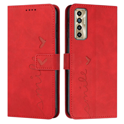 Skin Feel Heart Pattern Leather Phone Case, For Tecno Camon 17 Pro/Camon 17P, For Tecno Camon 18, For Tecno Camon 18 Premier, For Tecno POP 5 LTE, For Tecno Pova 2, For Tecno Pova Neo, For Tecno Spark 6 Go/Spark Go 2020, For Tecno Spark 7T/Spark 7     ...