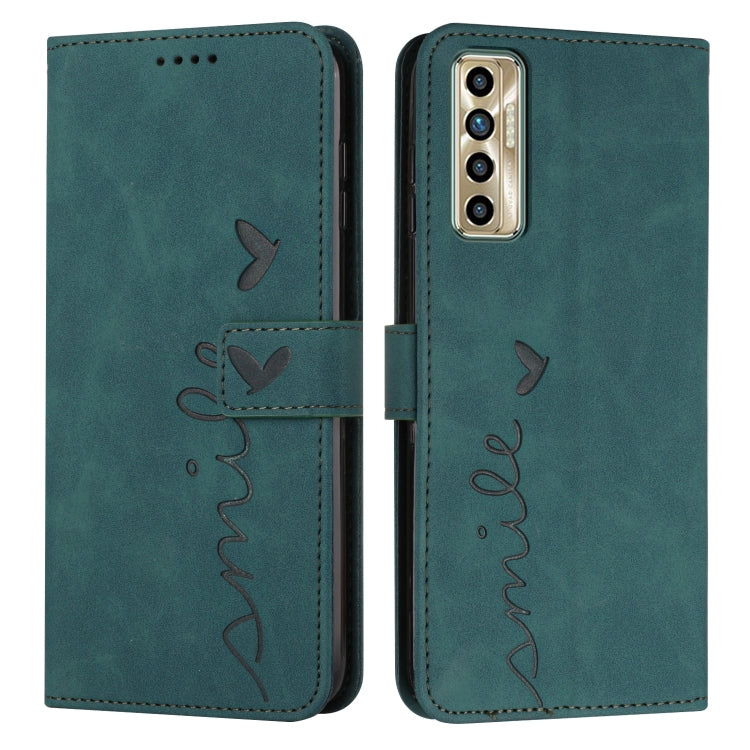 Skin Feel Heart Pattern Leather Phone Case, For Tecno Camon 17 Pro/Camon 17P, For Tecno Camon 18, For Tecno Camon 18 Premier, For Tecno POP 5 LTE, For Tecno Pova 2, For Tecno Pova Neo, For Tecno Spark 6 Go/Spark Go 2020, For Tecno Spark 7T/Spark 7     ...