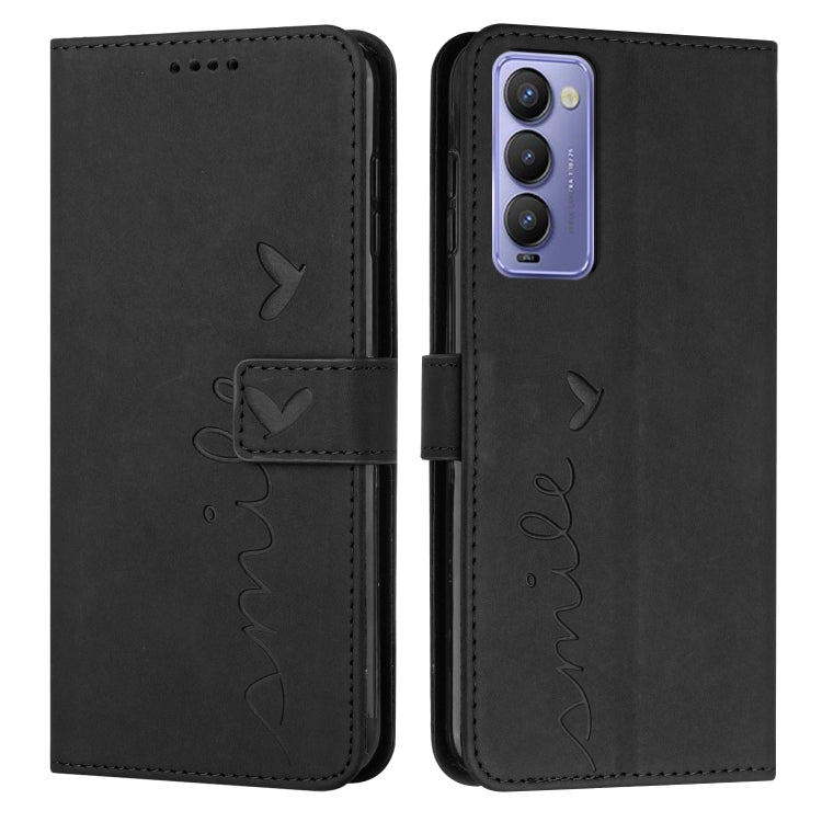 Skin Feel Heart Pattern Leather Phone Case, For Tecno Camon 17 Pro/Camon 17P, For Tecno Camon 18, For Tecno Camon 18 Premier, For Tecno POP 5 LTE, For Tecno Pova 2, For Tecno Pova Neo, For Tecno Spark 6 Go/Spark Go 2020, For Tecno Spark 7T/Spark 7     ...