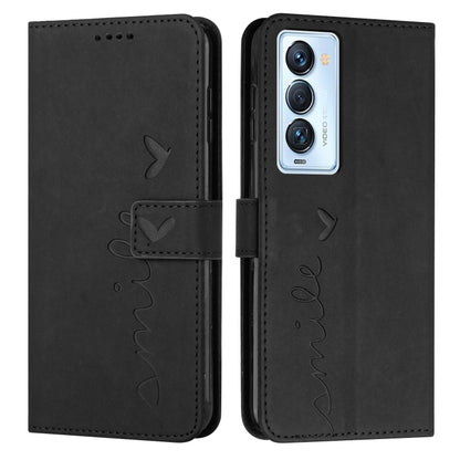 Skin Feel Heart Pattern Leather Phone Case, For Tecno Camon 17 Pro/Camon 17P, For Tecno Camon 18, For Tecno Camon 18 Premier, For Tecno POP 5 LTE, For Tecno Pova 2, For Tecno Pova Neo, For Tecno Spark 6 Go/Spark Go 2020, For Tecno Spark 7T/Spark 7     ...