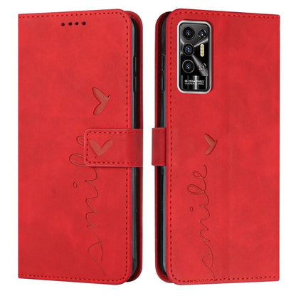 Skin Feel Heart Pattern Leather Phone Case, For Tecno Camon 17 Pro/Camon 17P, For Tecno Camon 18, For Tecno Camon 18 Premier, For Tecno POP 5 LTE, For Tecno Pova 2, For Tecno Pova Neo, For Tecno Spark 6 Go/Spark Go 2020, For Tecno Spark 7T/Spark 7     ...